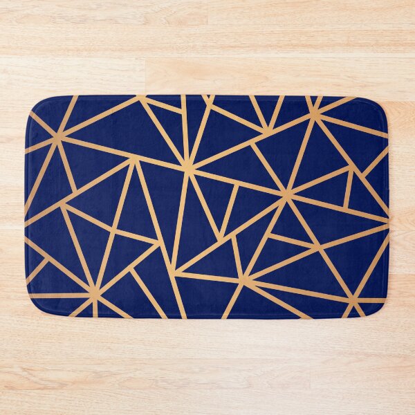 Item preview, Blue and Gold Geometric Art Deco Lines designed and sold by Julie Erin Designs.