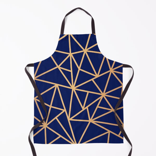 Item preview, Blue and Gold Geometric Art Deco Lines designed and sold by Julie Erin Designs.