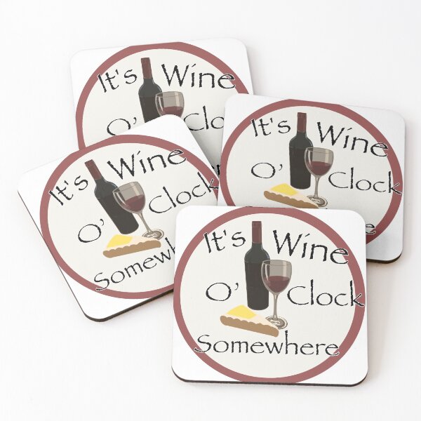 Item preview, It’s wine o’clock somewhere  designed and sold by PaintingsByKF.