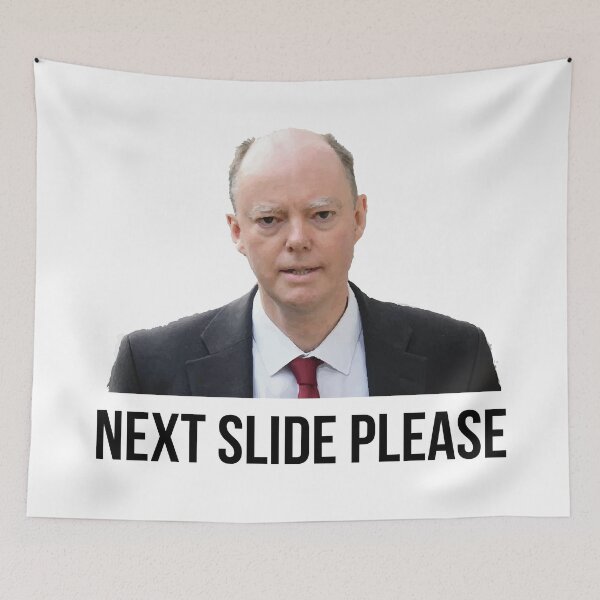 Item preview, Next Slide Please Crhis Whitty Funny Covid 19 Humor designed and sold by johnmgr21.