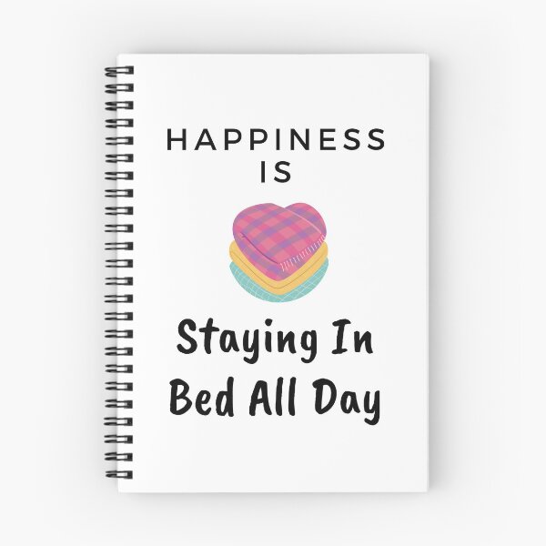 Item preview, Happiness Is Staying In Bed All Day designed and sold by StormyMuse.