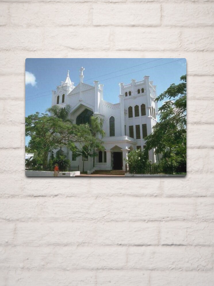 Thumbnail 2 of 4, Metal Print, Church 15131 designed and sold by JeanJohnJohn.