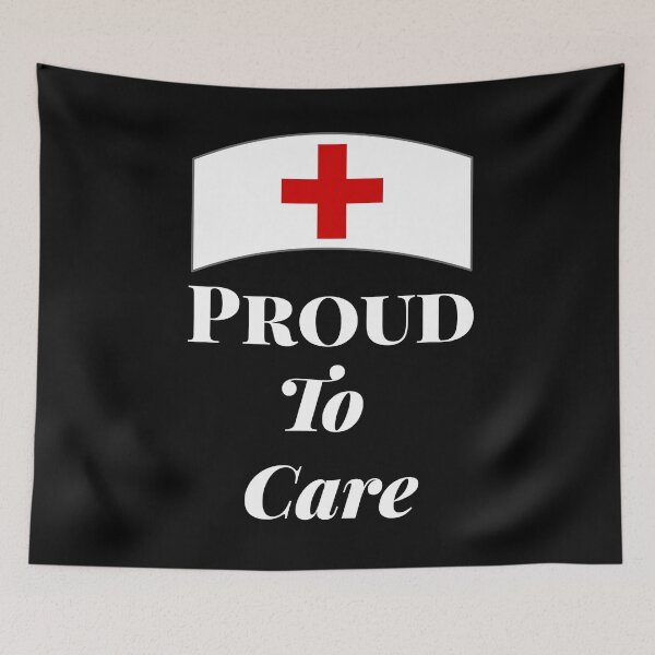 Item preview, Nurse  Proud to care,  healthcare slogan, doctor, nurses, service industry quote designed and sold by doctors-apparel.