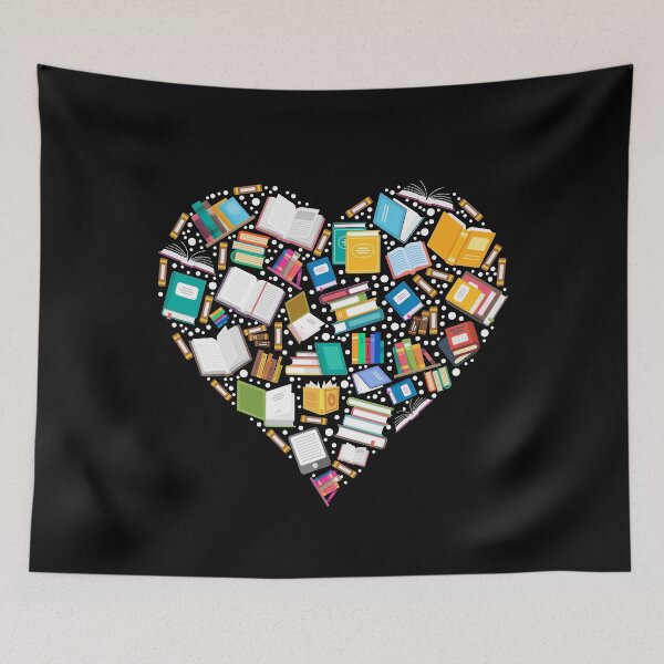 Item preview, Reading With Heart Books Art Jersey designed and sold by Manisma Road.