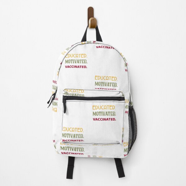 Item preview, Educated Motivated Vaccinated Sticker, Makes a good Tshirt too designed and sold by DiscGolfTees.