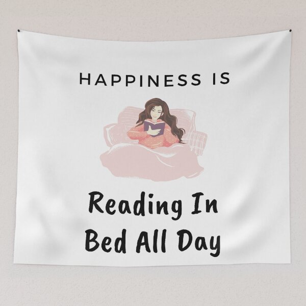 Item preview, Happiness Is Reading In Bed All Day designed and sold by StormyMuse.