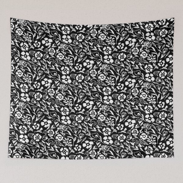 Item preview, Inverted Black and White Floral Mini Print designed and sold by Carolina Diaz.