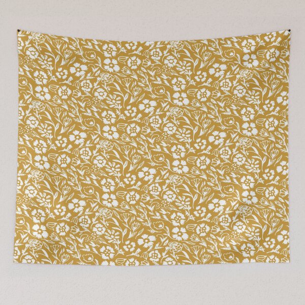 Item preview, Gold Floral Mini Print designed and sold by Carolina Diaz.