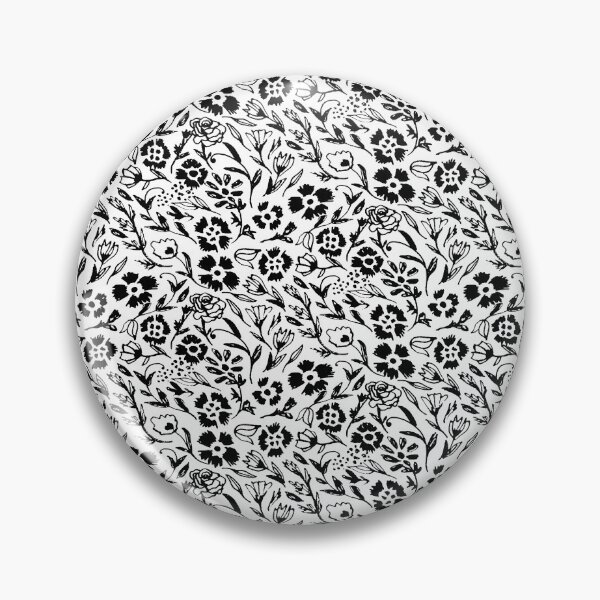 Item preview, Black and White Floral Mini Print designed and sold by Carolina Diaz.