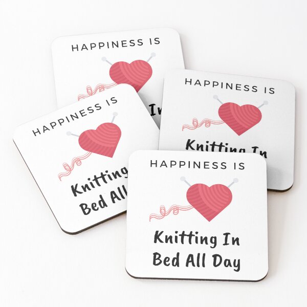 Item preview, Happiness Is Knitting In Bed All Day designed and sold by StormyMuse.