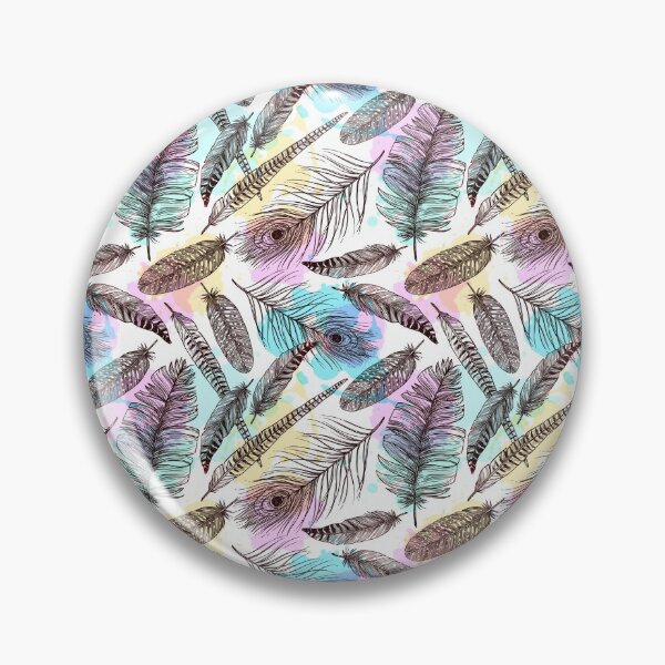 Item preview, Colorful Feathers Pattern Boho designed and sold by SimoCompany.