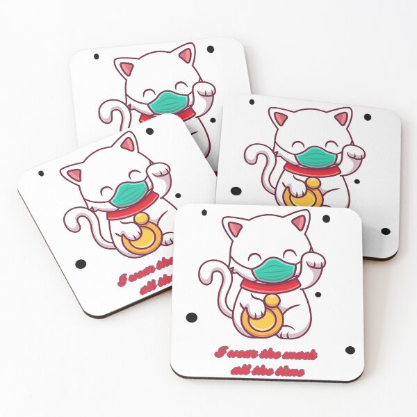 Item preview, Cat with mask designed and sold by kokiii Designs.