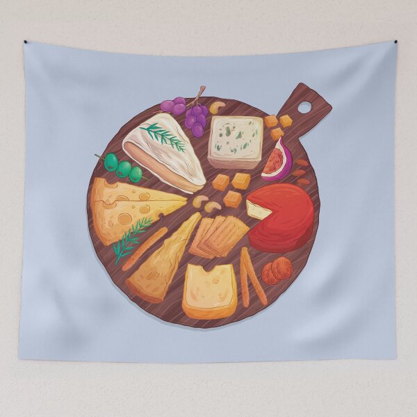 Item preview, Round Assorted Cheese and Crackers Board designed and sold by Alicia Chee.