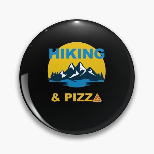 Item preview, Hiking and Pizza designed and sold by Spaceshipsells.