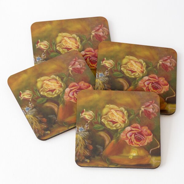 Item preview, Kitty in Roses designed and sold by jennyleeandjim.