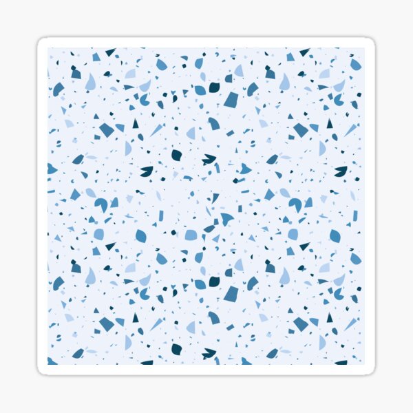 Terrazzo rose bleu Sticker