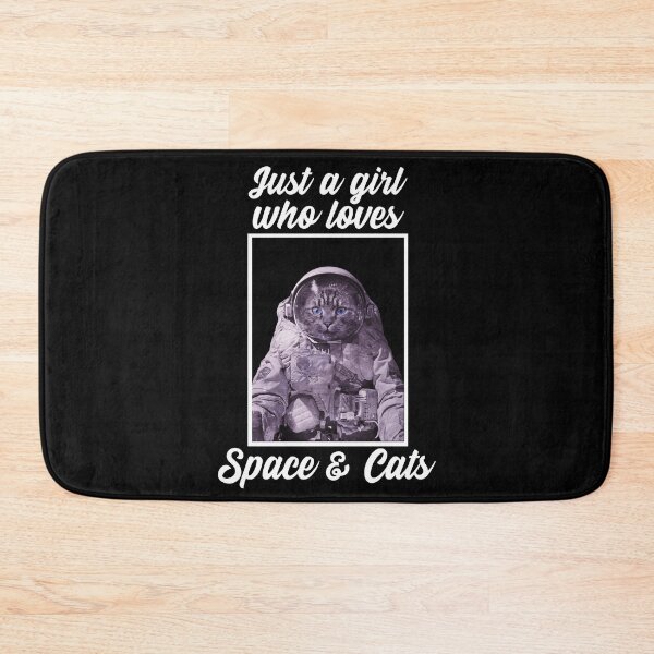 Item preview, Just A Girl Who Loves Space & Cats Funny Space Kitten Design designed and sold by alancrapopod.