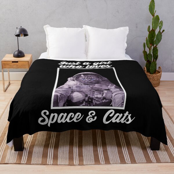 Item preview, Just A Girl Who Loves Space & Cats Funny Space Kitten Design designed and sold by alancrapopod.