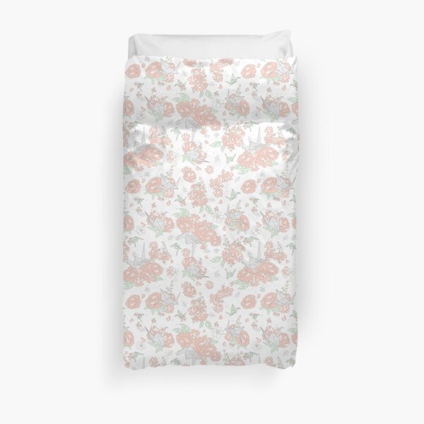 Origami Floral Duvet Cover