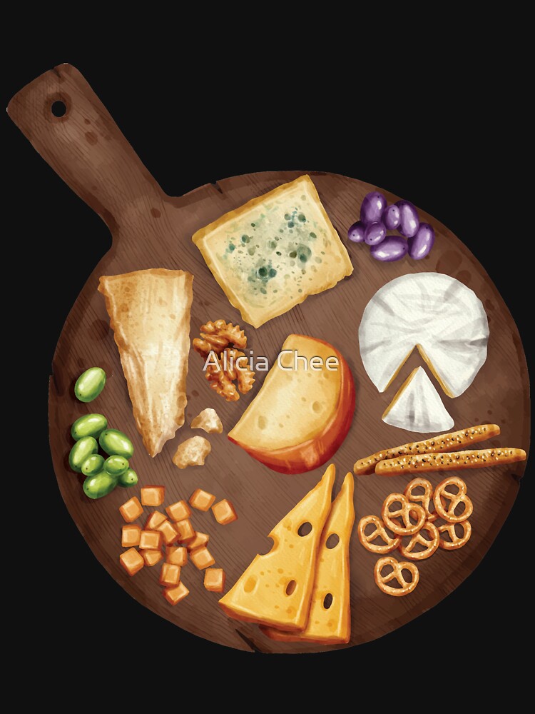 "Variety of Cheese and Crackers" Tshirt for Sale by NiftyTrinket