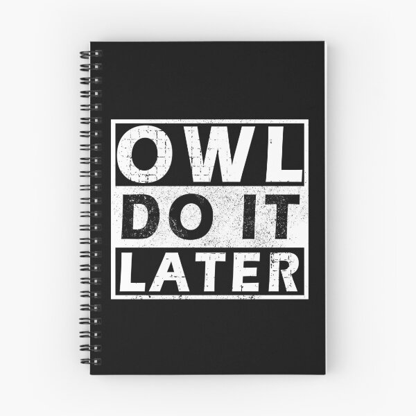 Item preview, Owl Do It Later designed and sold by rokojin.