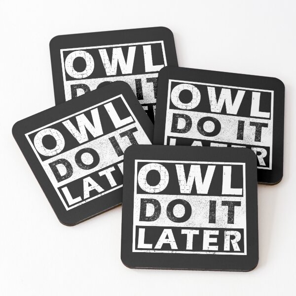 Item preview, Owl Do It Later designed and sold by rokojin.
