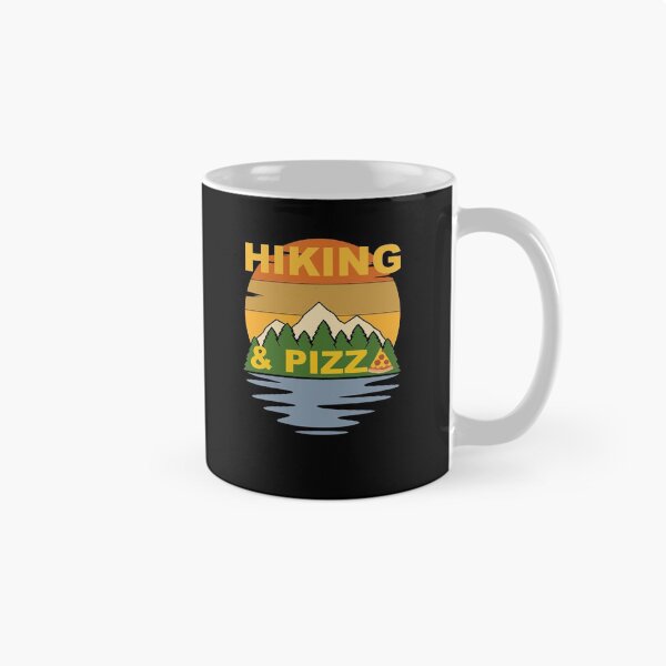 Item preview, Hiking and Pizza funny meme designed and sold by Spaceshipsells.