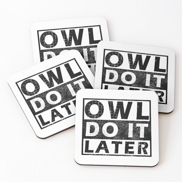 Item preview, Owl Do It Later designed and sold by rokojin.