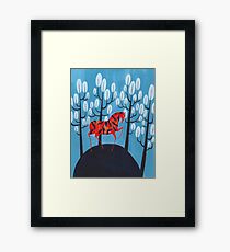 Smug red horse Framed Print