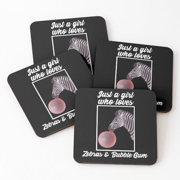 Item preview, Just A Girl Who Loves Zebras & Bubble Gum designed and sold by alancrapopod.