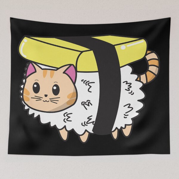 Item preview, Sushi and Cats Are My Valentine designed and sold by YueHeng Creates ⭐⭐⭐⭐⭐.