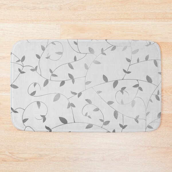 Item preview, Nature Plants Pattern Silver designed and sold by ClaudiaGrosso.