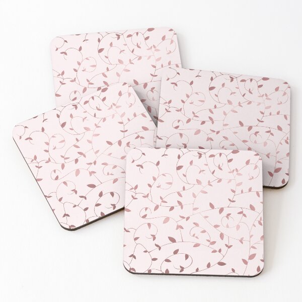 Item preview, Nature Plants Pattern Rose Gold designed and sold by ClaudiaGrosso.