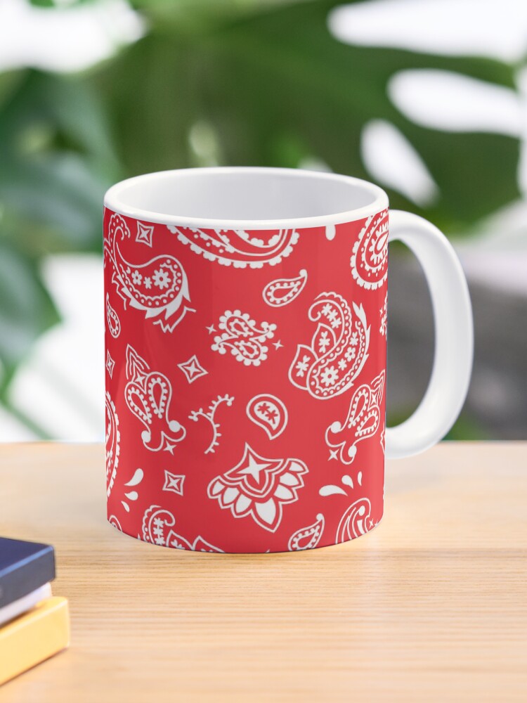 Red Bandana Pattern Coffee Mug