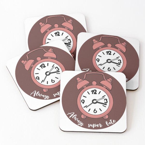 Item preview, Always super late clock sticker designed and sold by Nathsmo.