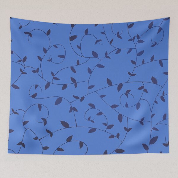 Item preview, Nature Plants Pattern Blue designed and sold by ClaudiaGrosso.