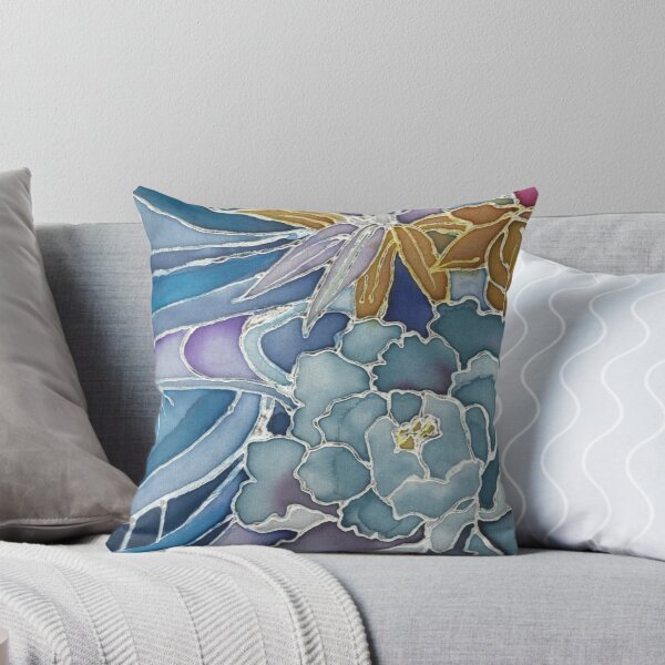 Item preview, Floral Kimono Pattern Blue Peony Flower designed and sold by Miriam Steinau.