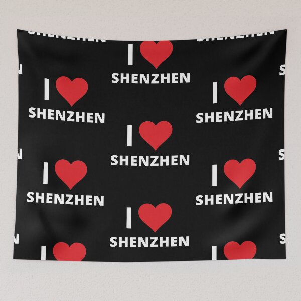 Item preview, I Love Shenzhen (dark) designed and sold by mugify.