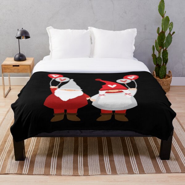 Aperçu de l'œuvre Gnome Saint Valentin petit gnome mignon avec des cadeaux de ballons coeur créée et vendue par MiscelChr.