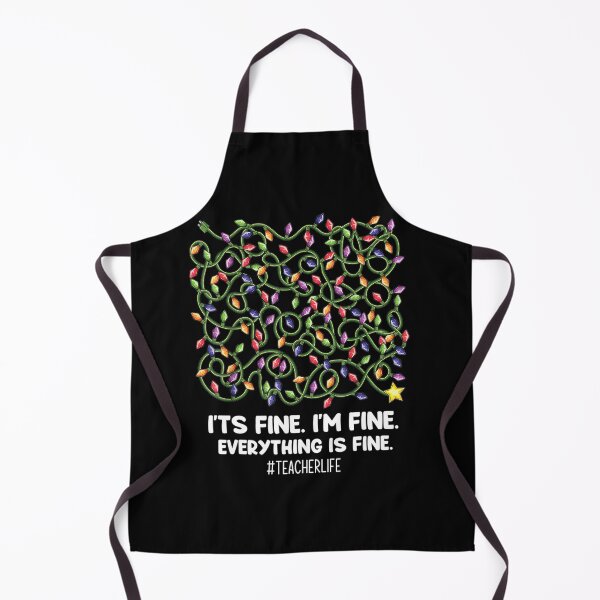 Item preview, Everything Is Fine Christmas Lights Funny Teacher designed and sold by Scarlettole137.