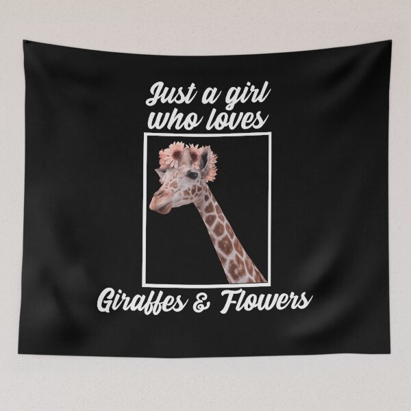 Item preview, Just A Girl Who Loves Giraffes & Flowers designed and sold by alancrapopod.