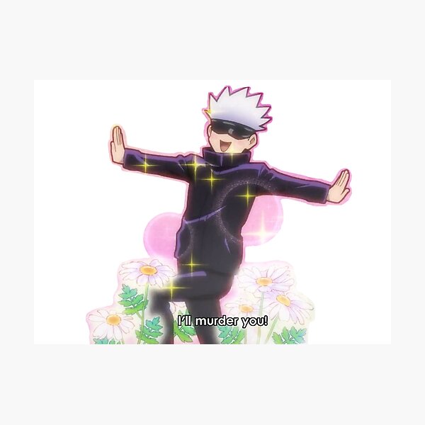 gojou satoru will kill you Photographic Print