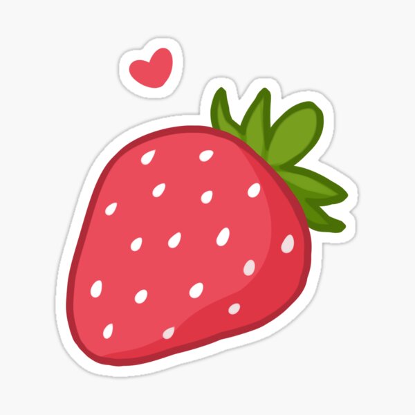 Strawberry Sticker.