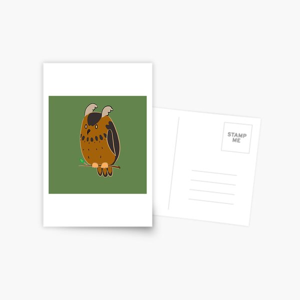 Meta-Gaming Owl Postcard