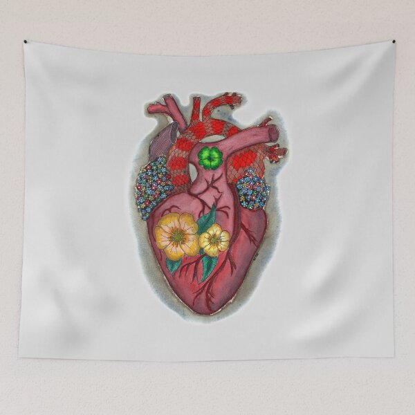 Item preview, red heart flowers clover designed and sold by ENO-ONE.