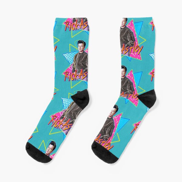 Rick Astley Never Gonna Get Any Cooler FanArt Tribute Socks
