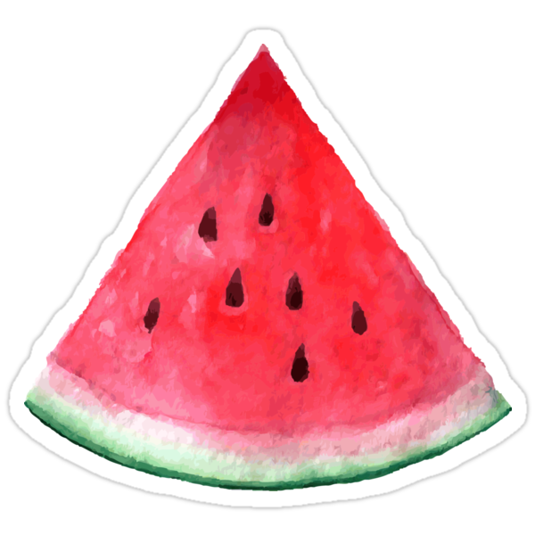 juicy watermelon watercolor tropical fruit stickers by epine redbubble