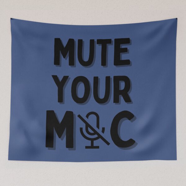Item preview, mute your mic text design for teachers designed and sold by aurorassadprose.