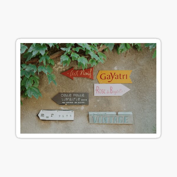 "France Road Signs" Sticker for Sale by chenemily Redbubble