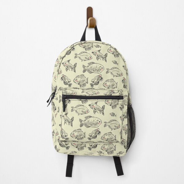 Shy Fishes Yellow Backpack